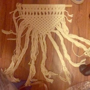 Wall decor knitted rug decoration